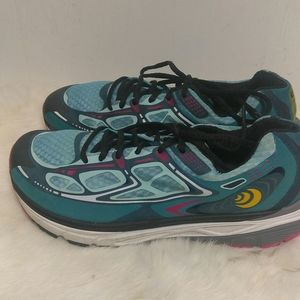 Topo athletic sneakers.